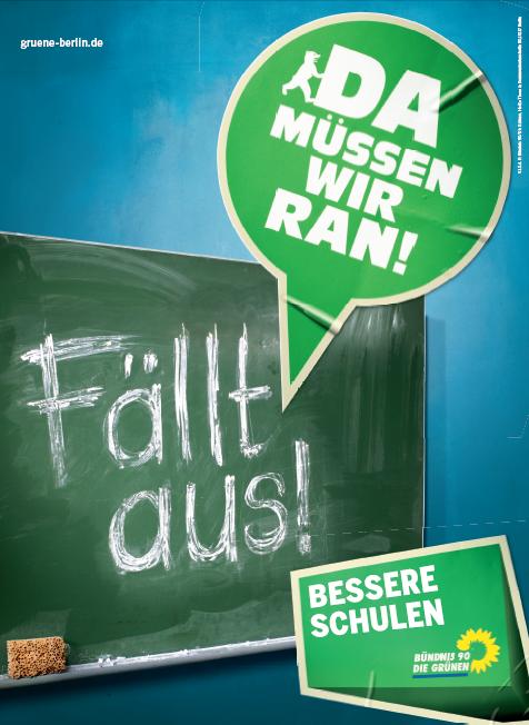 Zieloni w Berlinie - plakat wyborczy