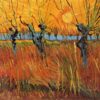 Obraz Van Gogh'a 'Wierzby w Zachodzącym Słońcu'