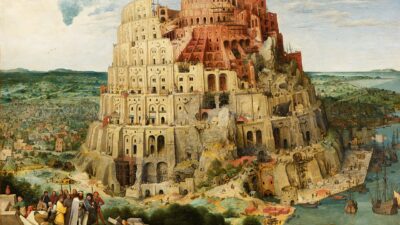 Reprodukcja obrazu: Pieter Bruegel Starszy, Wieża Babel