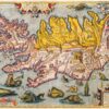 Islandia, Abraham Ortelius, r. 1585, miedzioryt
