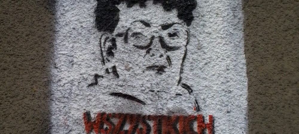 Graffiti - portret Jolanty Brzeskiej