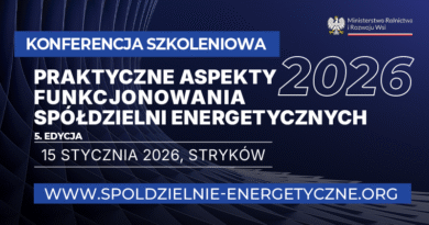 Zaproszenie! Praktyczne aspekty funkcjonowania spółdzielni energetycznych